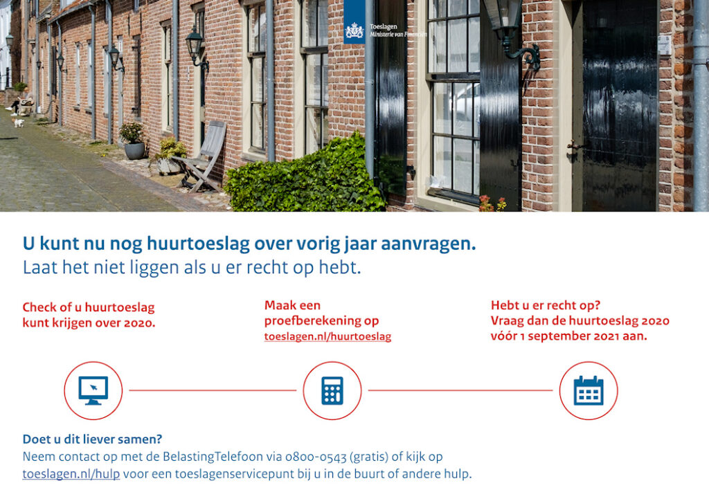 Inkomensgrenzen voor huurtoeslag aangepast